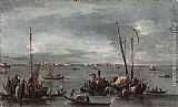 The Lagoon Looking toward Murano from the Fondamenta Nuove by Francesco Guardi